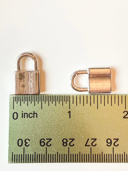 Silver Lock Charm