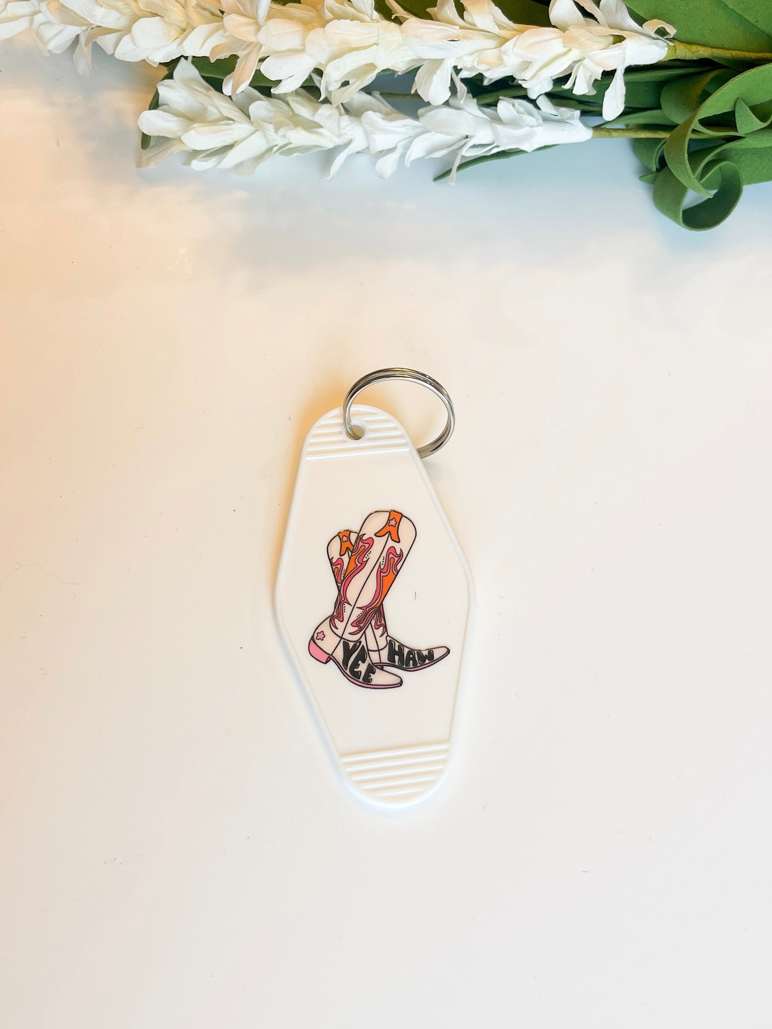 Boots Yeehaw Acrylic Motel style Keychain