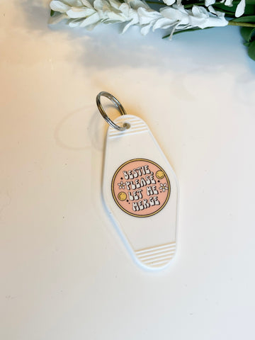 Bestie let me merge Acrylic Motel style Keychain