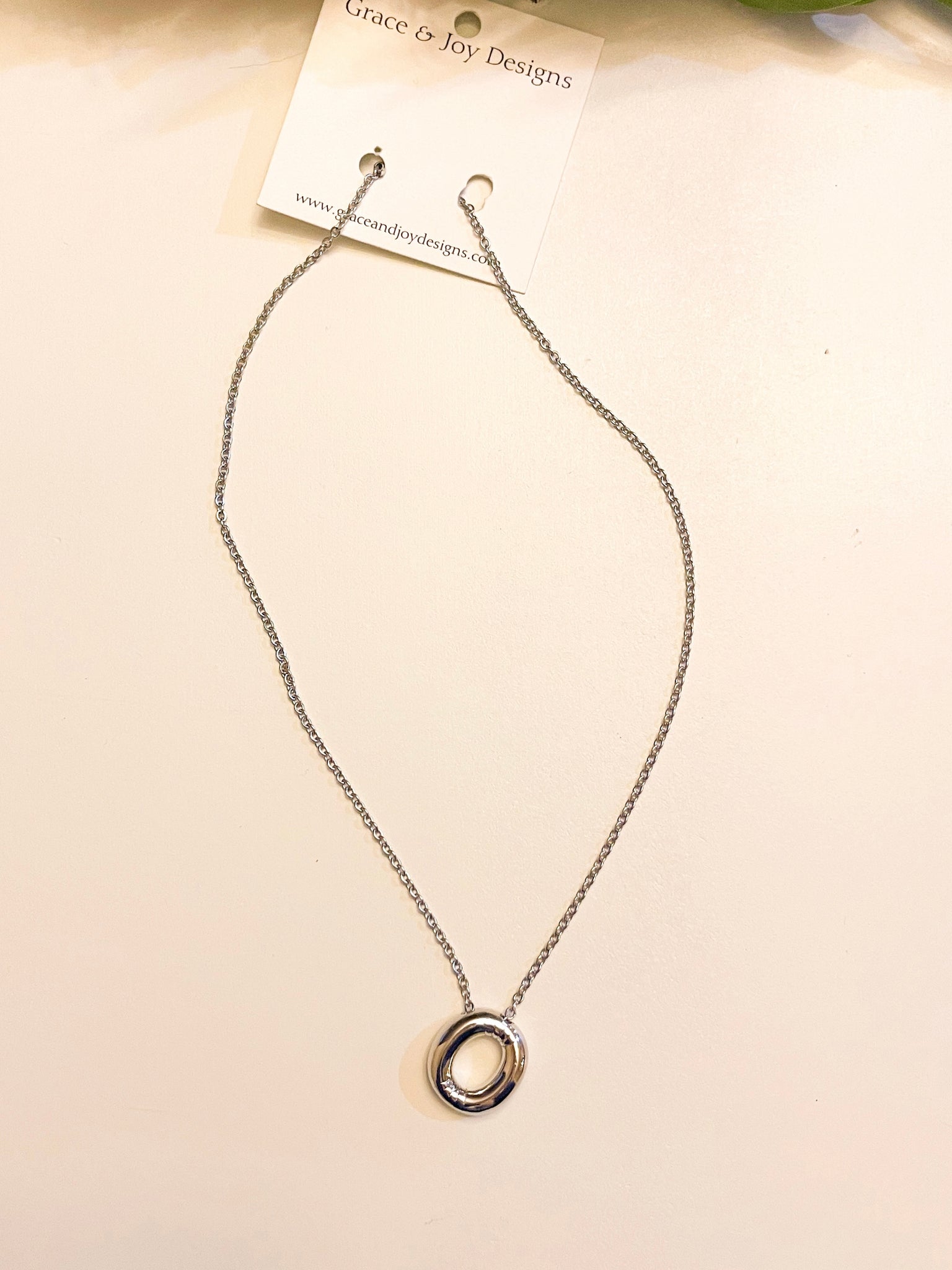 Silver Bubble O Necklace