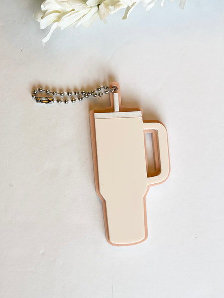 Nude/Nude Peach Acrylic Tumbler Keychain