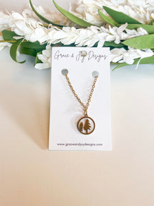 Gold Trees Necklace