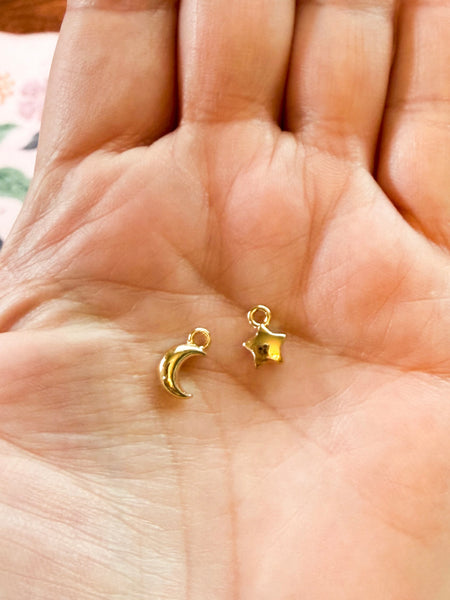 Mini Moon & Star Charms