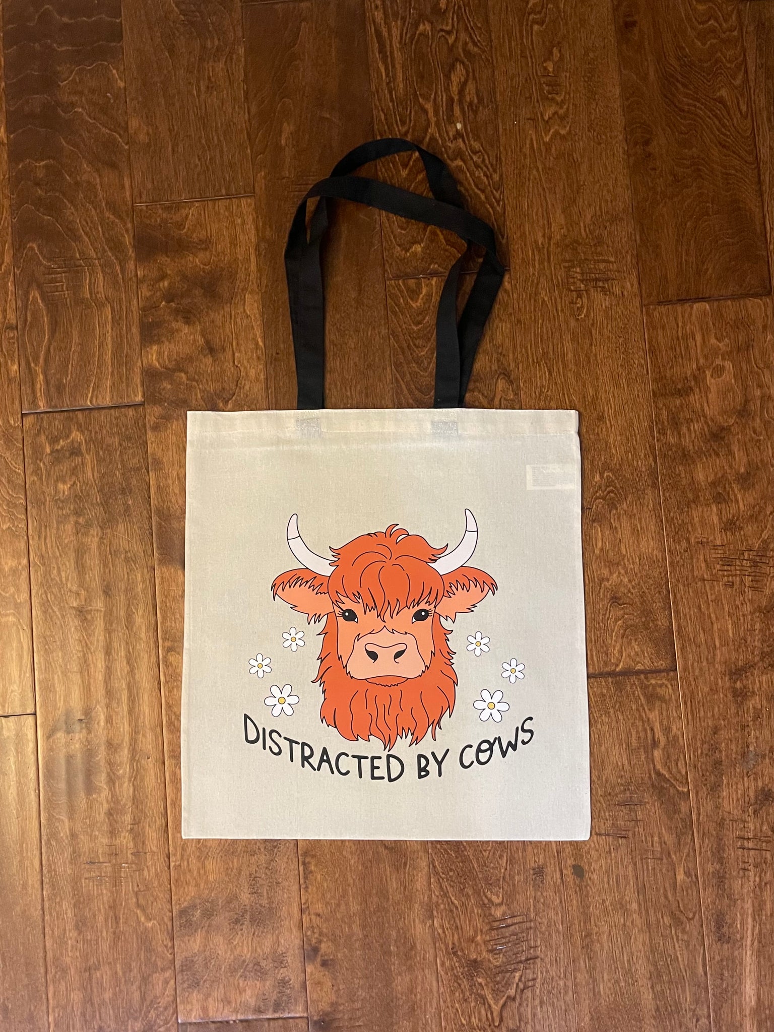 Distracted By Cows Tote Bag