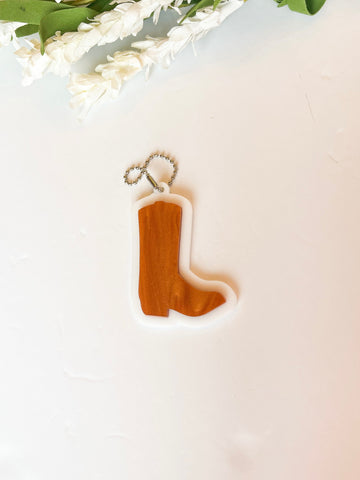 Pearl Copper Boot acrylic keychain