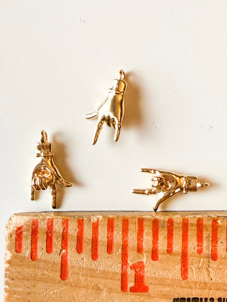I Love You Hand Charms