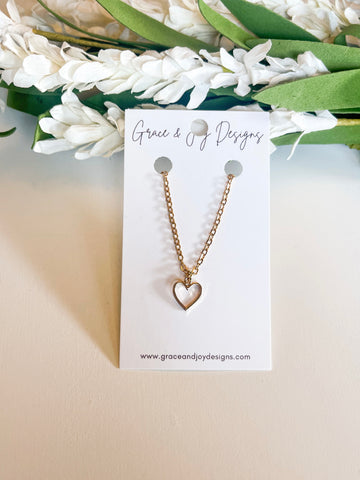 Gold Heart Necklace