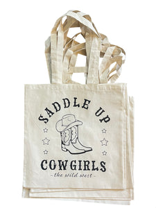 Saddle up cowgirls Tote Bag