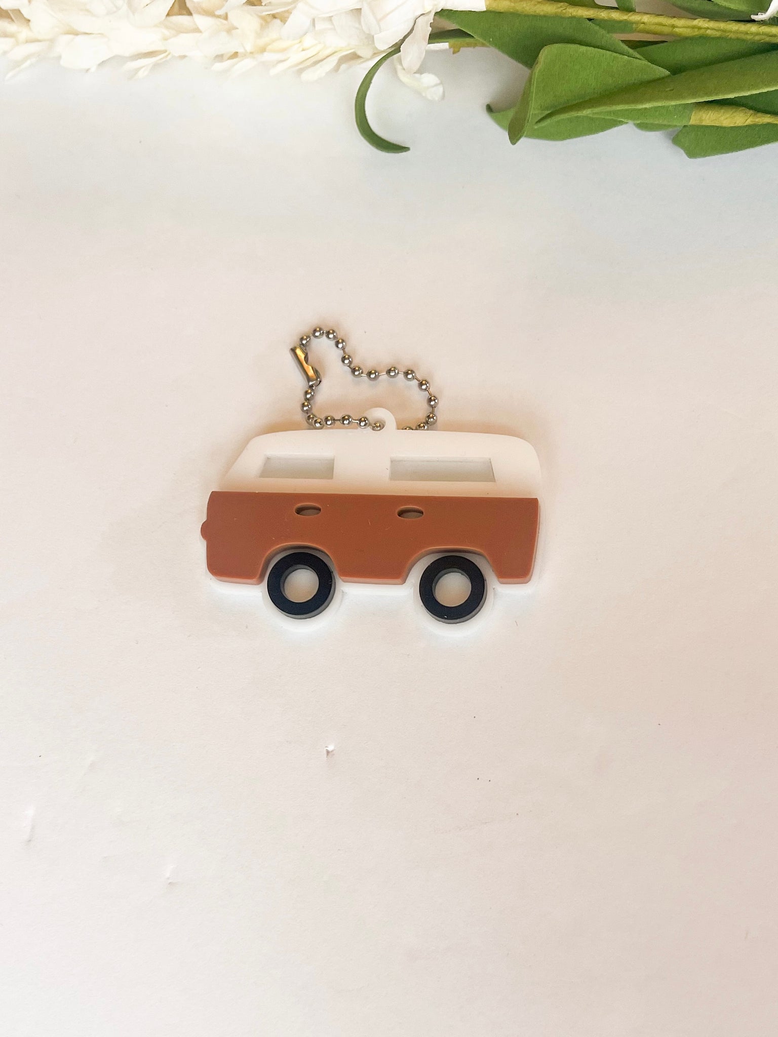 Rust Retro Van Acrylic keychain