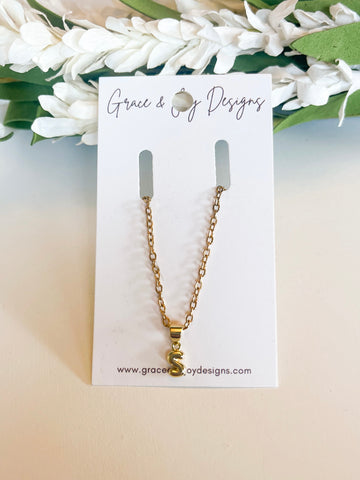 Mini Gold Bubble S Necklace