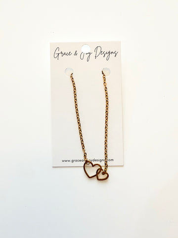 Interlocking Hearts Bracelet