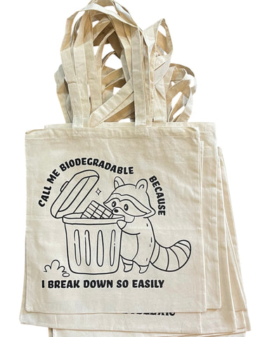 “Biodegradable” Tote Bag