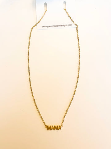 Gold Mama Necklace