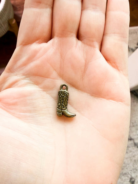 Bronze Cowboy Boot Charm