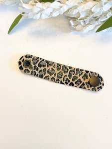 Suede Leopard Cord keeper