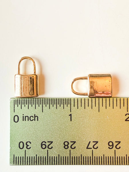 Gold Lock Charm