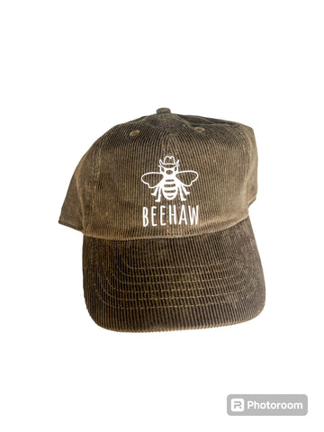 Dark Olive Corduroy Beehaw Hat