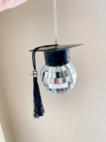 2024 Graduation Disco Ball Car Charm