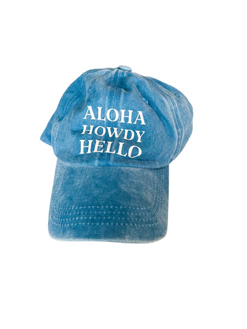 Aloha Howdy Hello Hat