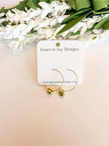 Jingle Bell Hoop Earrings