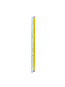 Half & Half Pencil/teacher Printed Straw