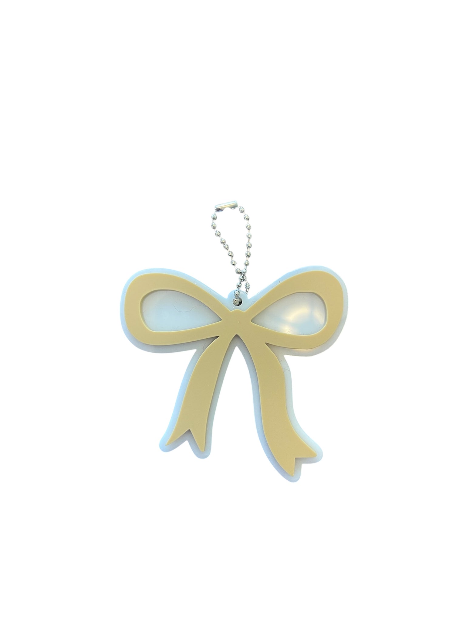 Caramel Bow acrylic keychain