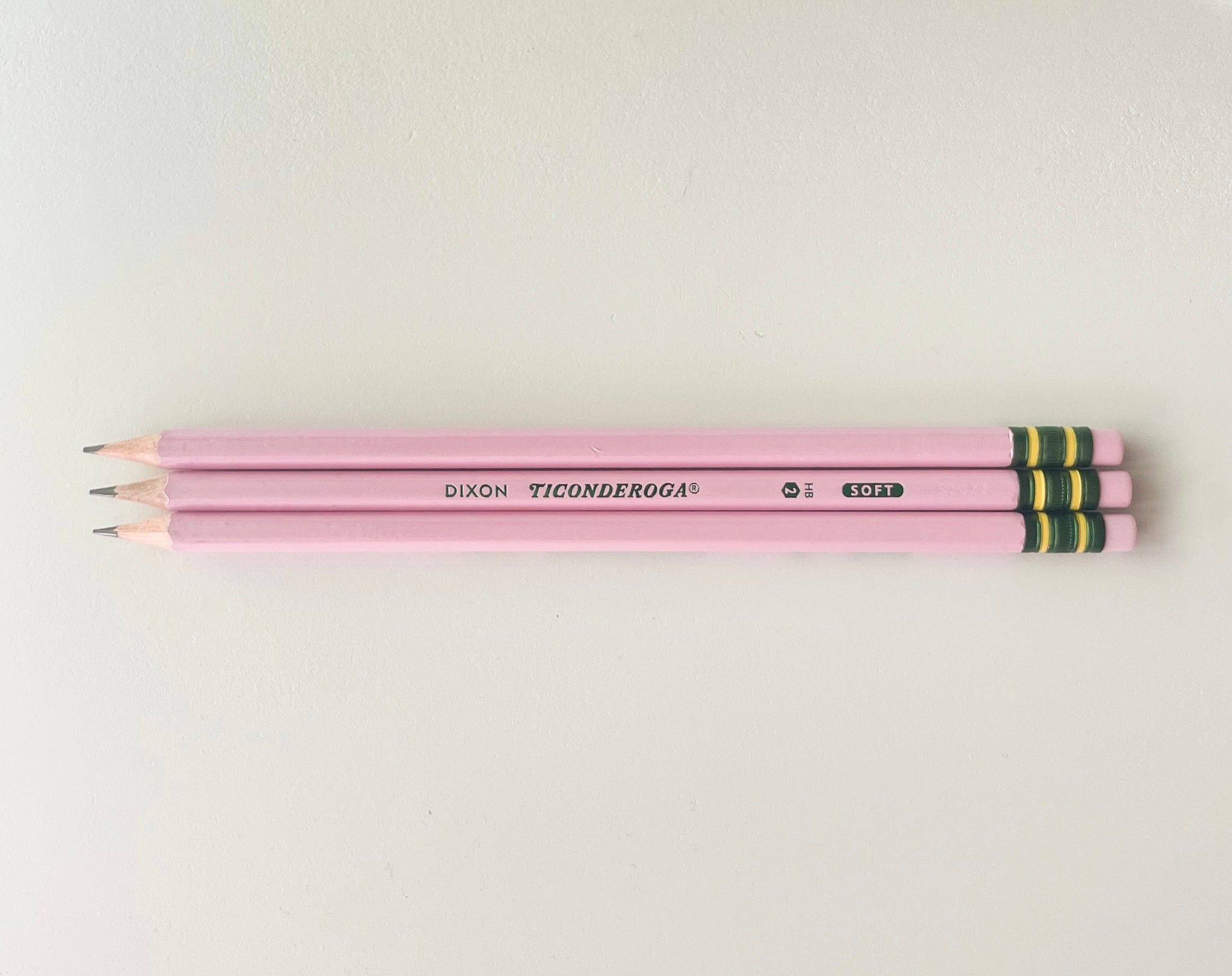 Pink glitter pencils with personalized name