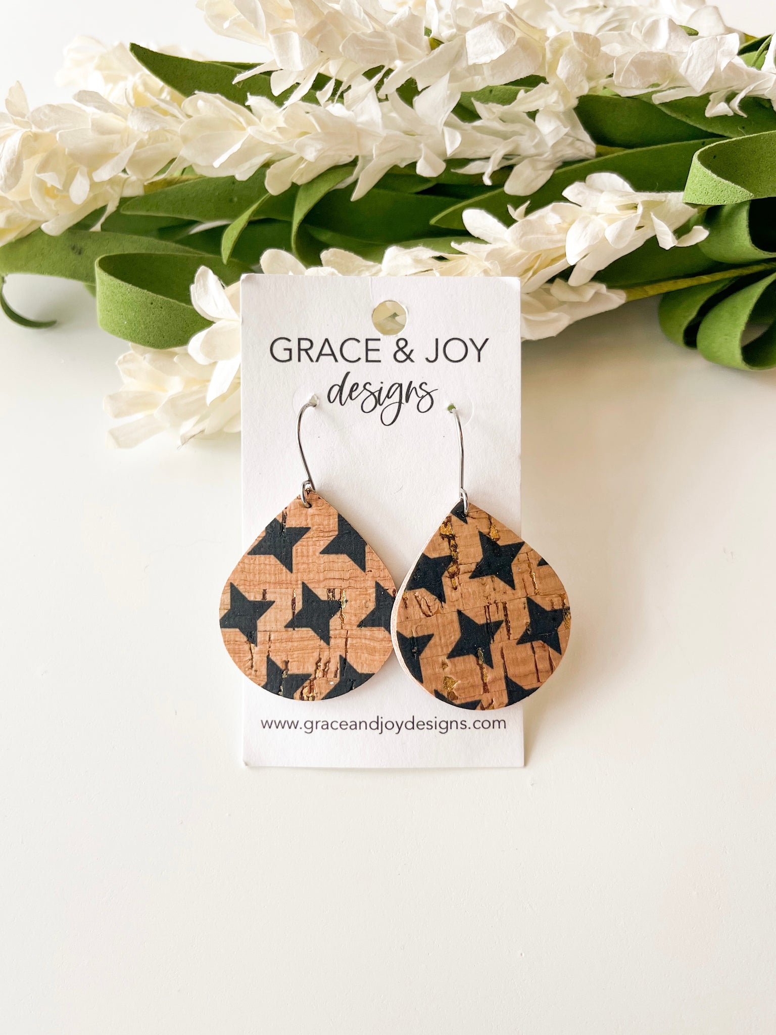 Cork & Star Earrings