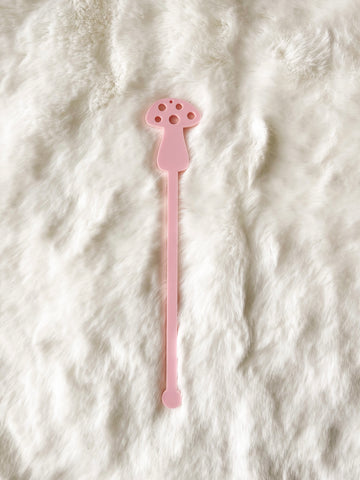 Pink Mushroom Stir Stick