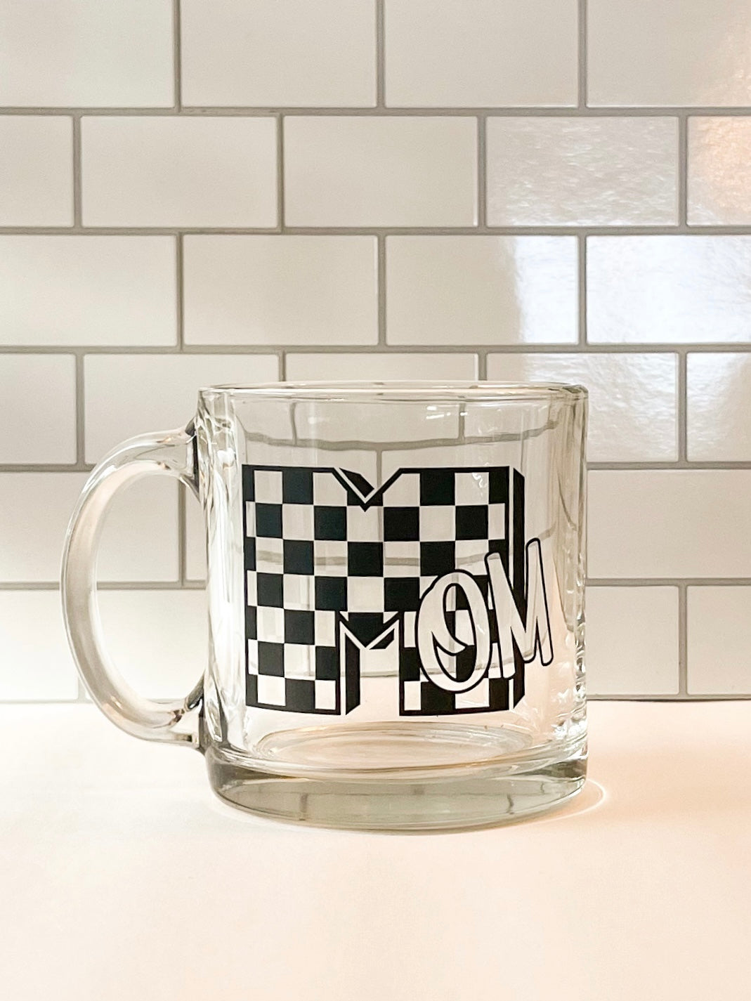 Mom 12 oz Glass mug