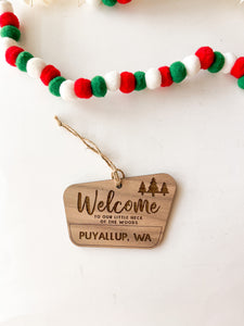 Welcome Puyallup Ornament
