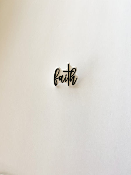 Faith Straw (or Pencil!) Charm