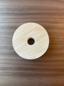 Straw & Bamboo Lid for 20 oz can glasses