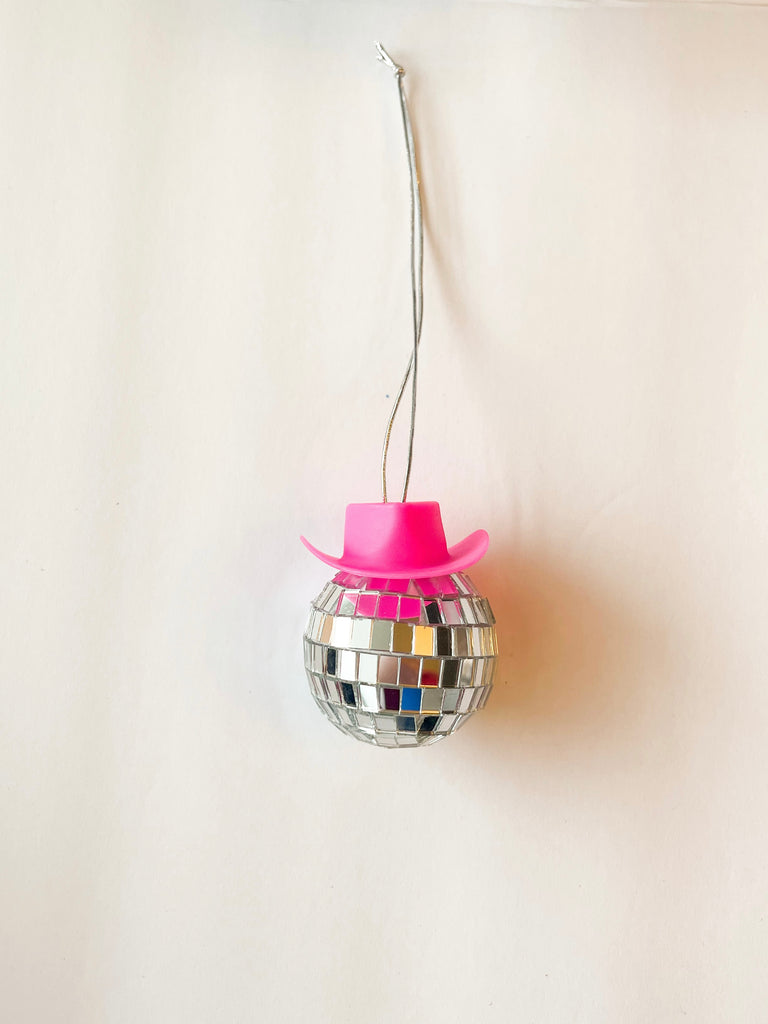 Pink Cowboy Disco Ball Car Charm – Grace and Joy Designs