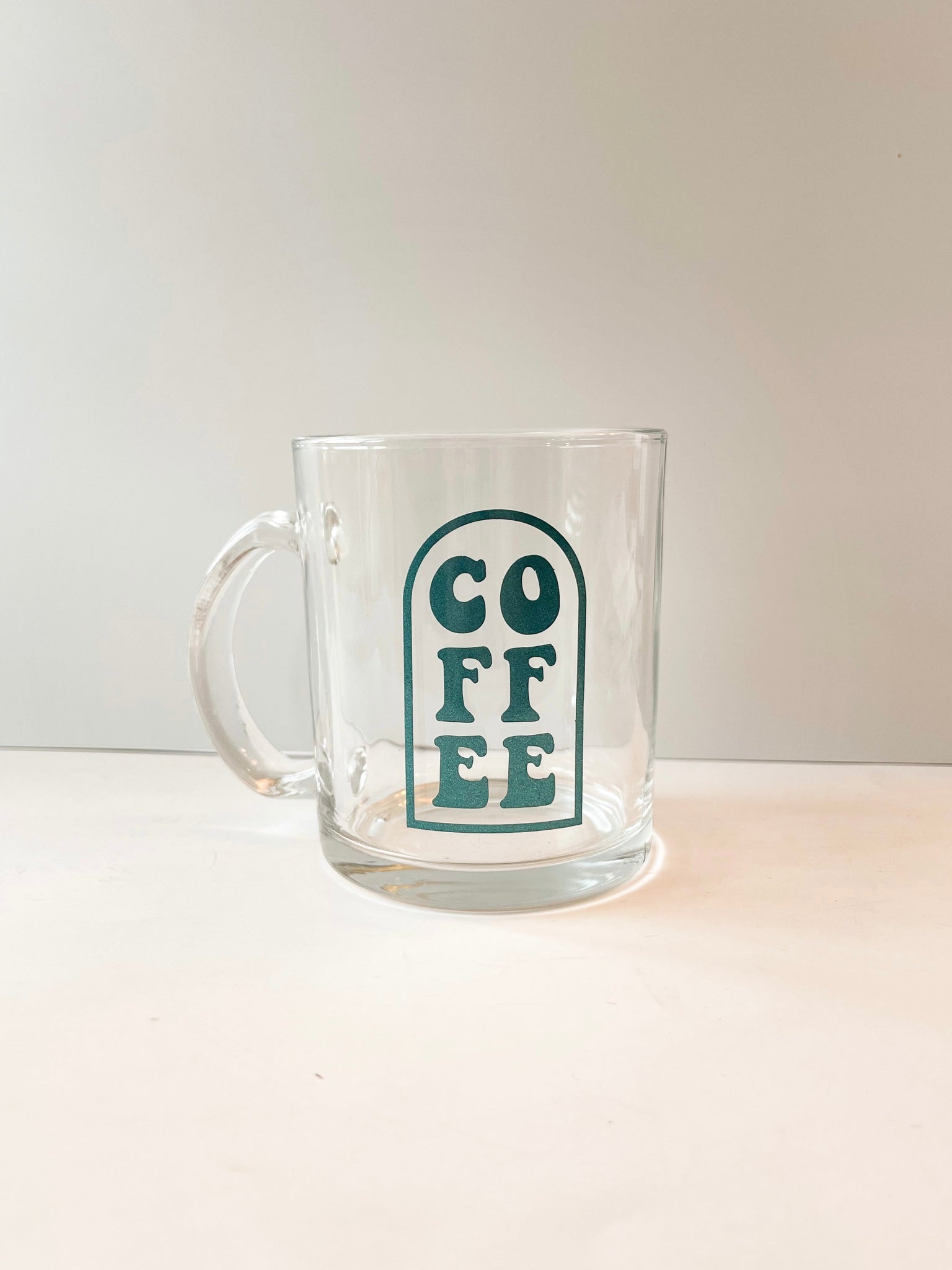 Coffee 12 oz Glass mug